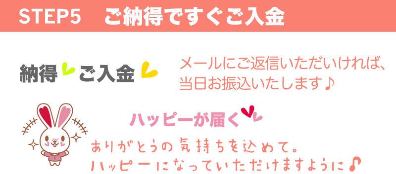 ⑤ご入金
