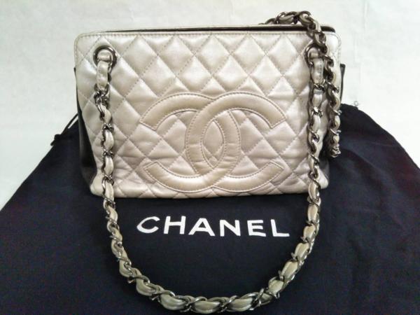 CHANEL シャネル買取おすすめ、マトラッセ Wチェーン トートバッグ